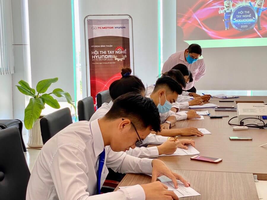 Hội thi tay nghề nội bộ tại Hyundai Bình Thuận
