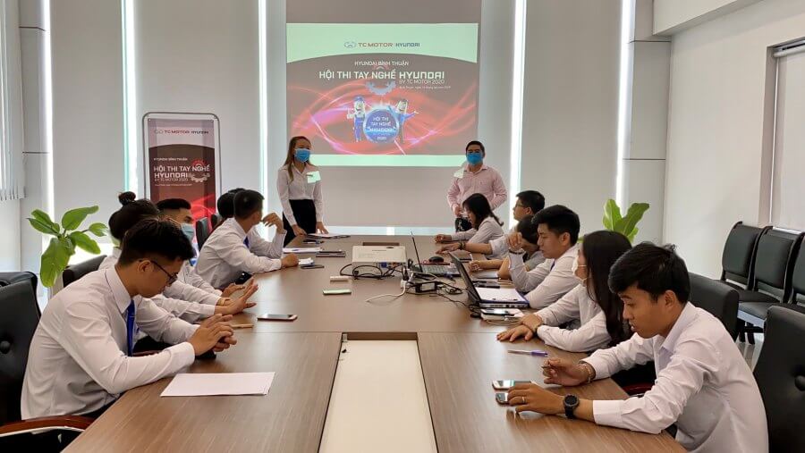 Hội thi tay nghề nội bộ tại Hyundai Bình Thuận